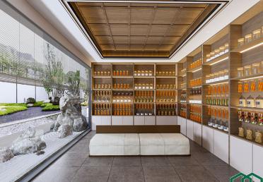 德益堂中医馆-中药展示区